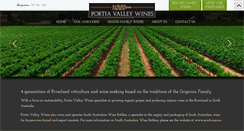 Desktop Screenshot of portiavalleywines.com.au