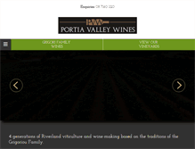 Tablet Screenshot of portiavalleywines.com.au